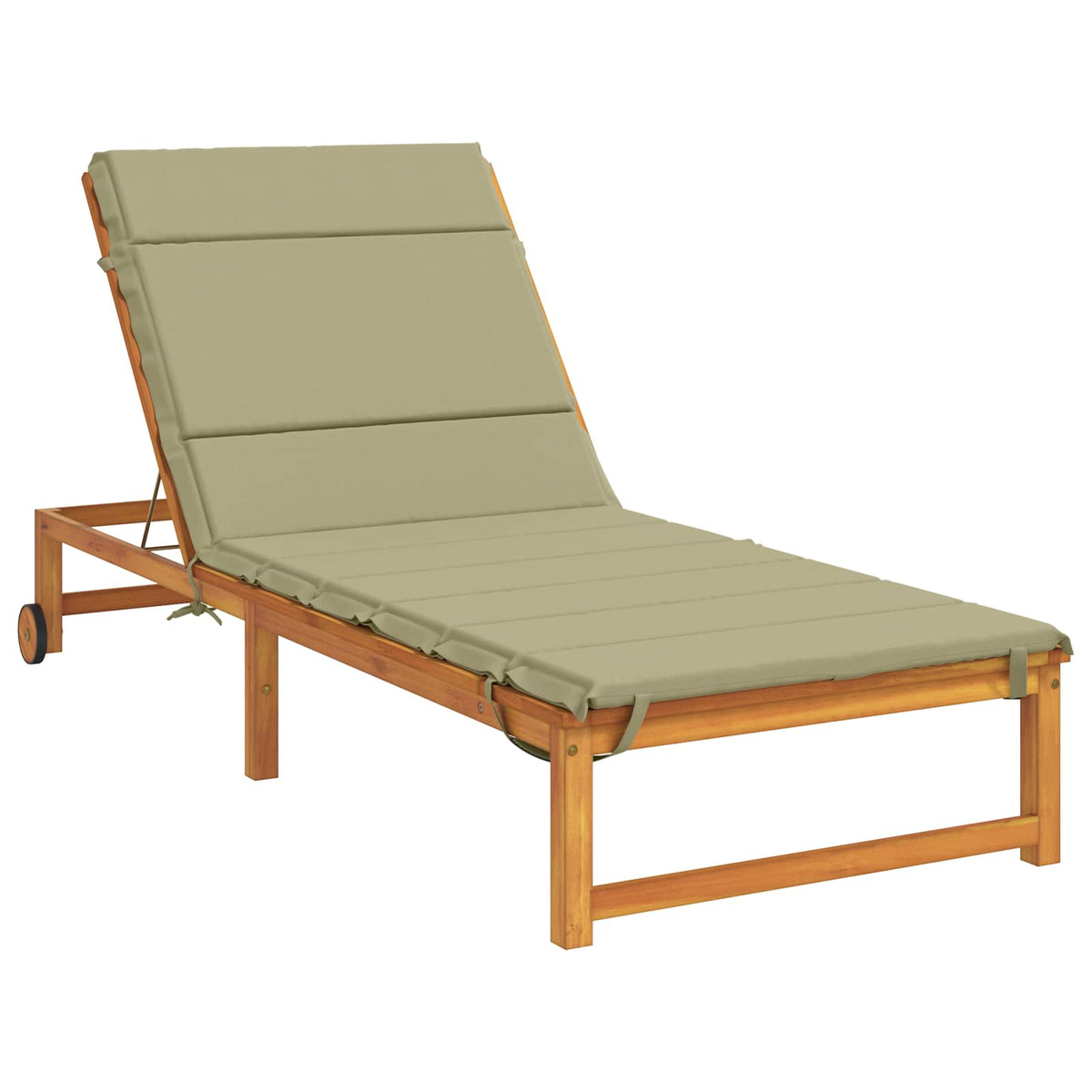 Sunlounger Cushion GEMERT 100% Polyester Melange 200 x 90 x 3 cm Light green