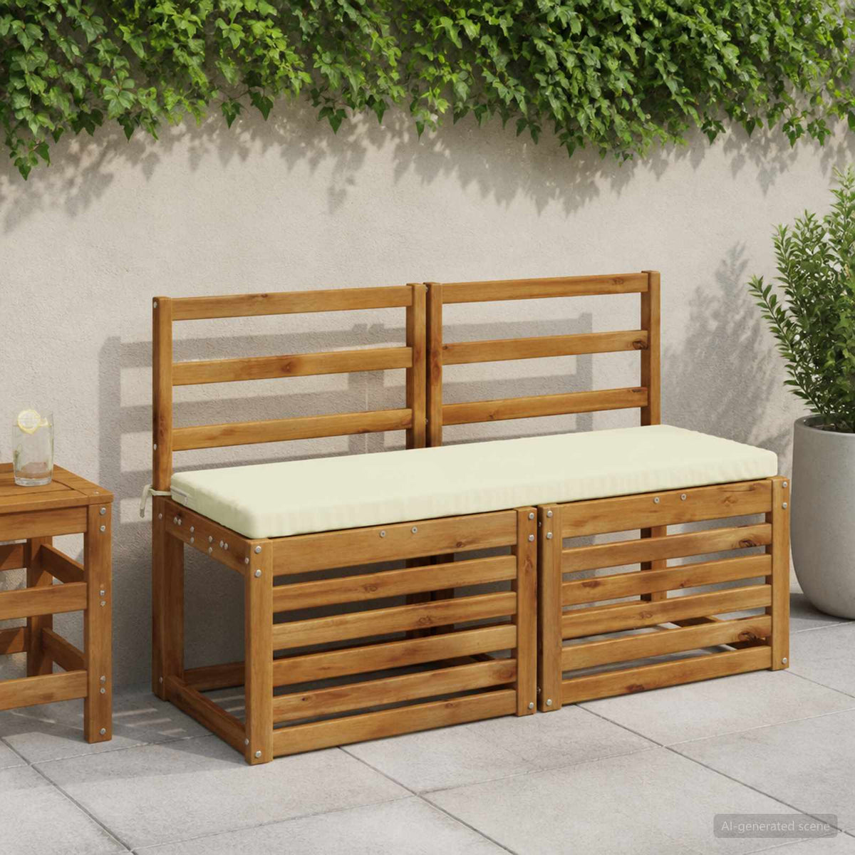Bench Cushions SOEST Polyester Cream