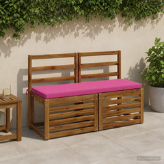 vidaXL Bench Cushions SOEST 2 pcs 100% Polyester Pink 110 x 40 x 5 cm 1