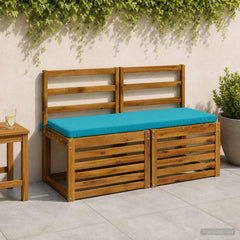 Bench Cushions SOEST 2 pcs in Turquoise