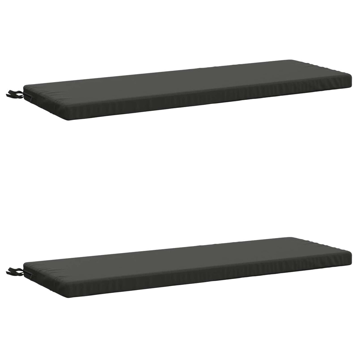 vidaXL Bench Cushions SOEST 2 pcs 100% Polyester Anthracite 2