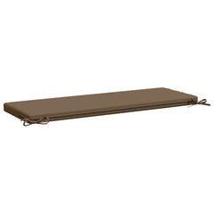 vidaXL Bench Cushions SOEST 2 pcs 100% Polyester Taupe 120 x 40 x 5 cm 6