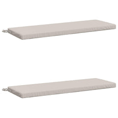 Bench Cushions SOEST 2 pcs 100% Polyester White, image 2
