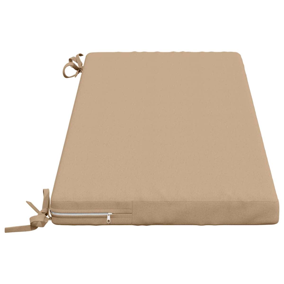 vidaXL Bench Cushions SOEST 2 pcs 100% Polyester Sand 120 x 40 x 5 cm 5