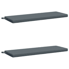 vidaXL Bench Cushions SOEST 2 pcs 100% Polyester Blue 120 x 40 x 5 cm 2