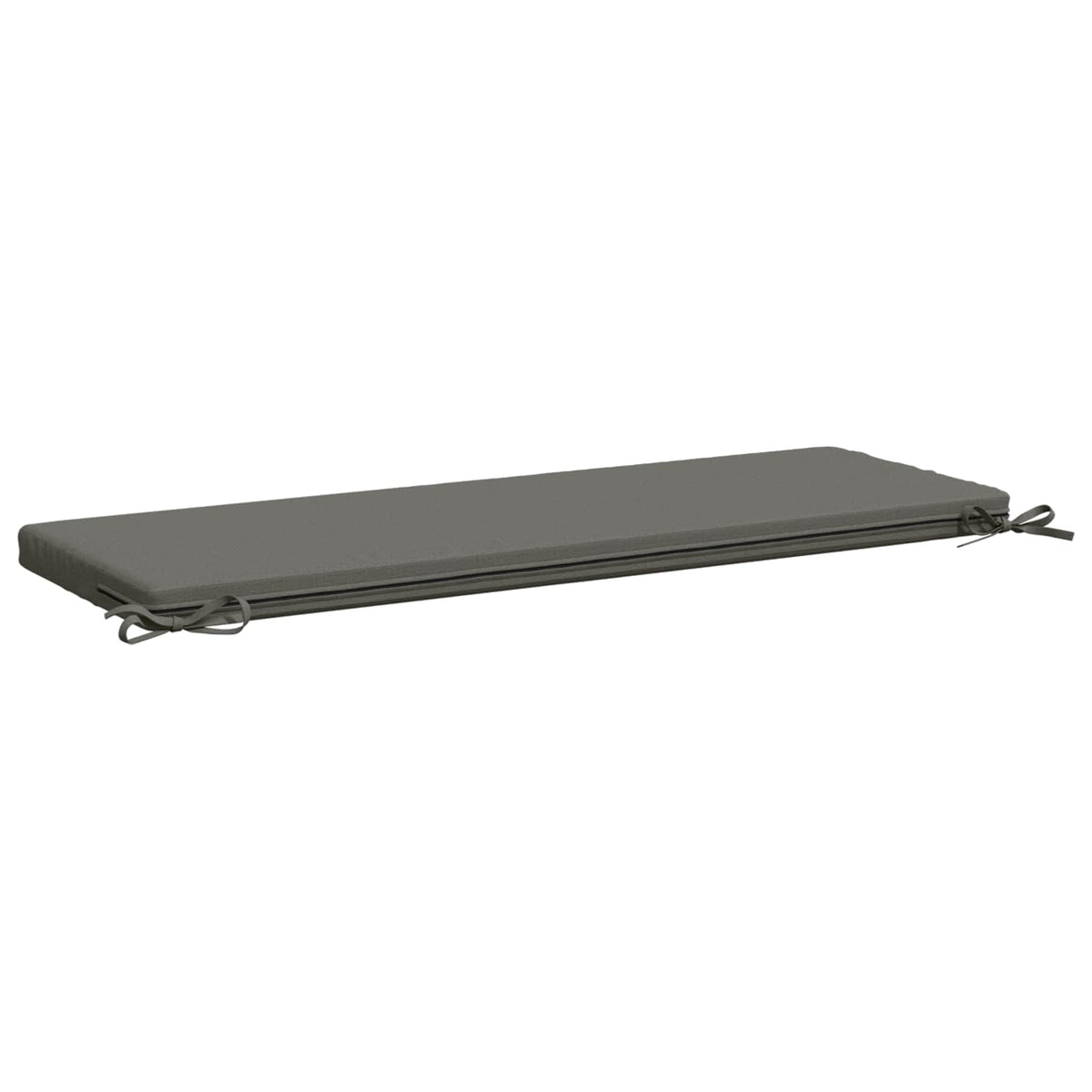 vidaXL Bench Cushions SOEST 2 pcs 100% Polyester Grey 120 x 40 x 5 cm 5