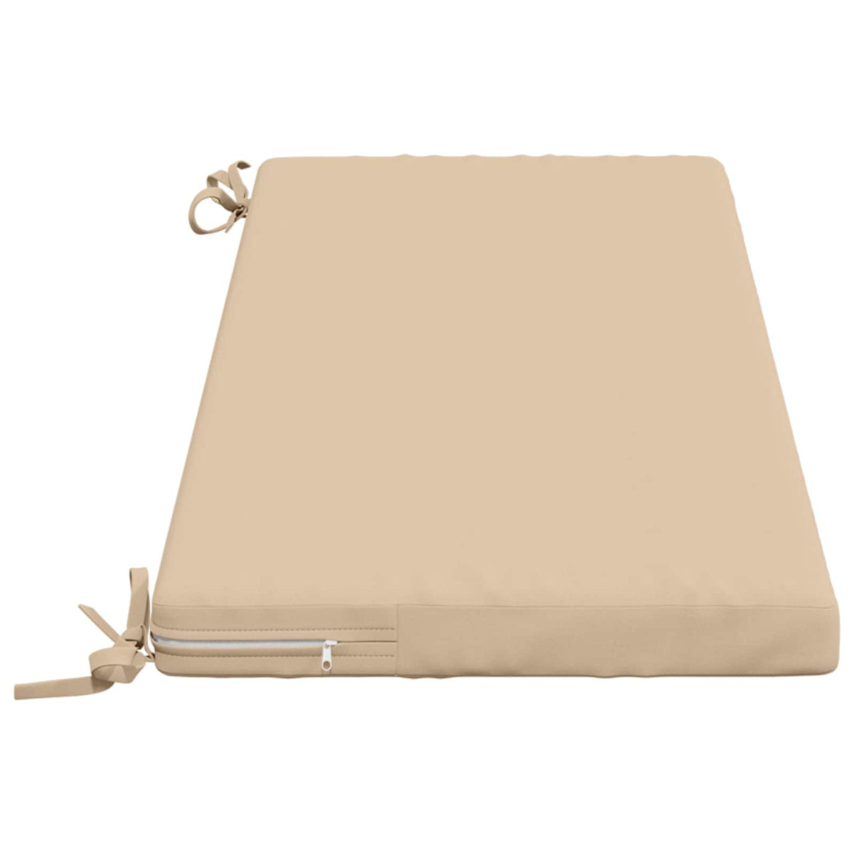 vidaXL Bench Cushions SOEST 2 pcs 100% Polyester Cream 120 x 40 x 5 cm 5