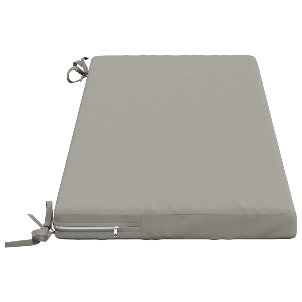 vidaXL Bench Cushions SOEST 2 pcs 100% Polyester Grey 120 x 40 x 5 cm 5
