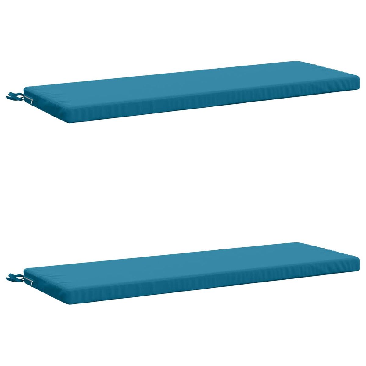 vidaXL Bench Cushions SOEST 2 pcs 100% Polyester Light Blue 2