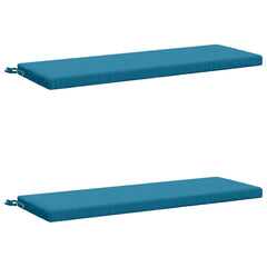 vidaXL Bench Cushions SOEST 2 pcs 100% Polyester Light Blue 2