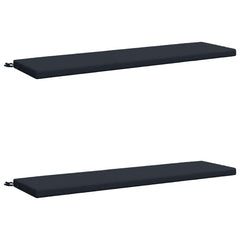 vidaXL Bench Cushions SOEST 2 pcs 100% Polyester Dark Blue 2