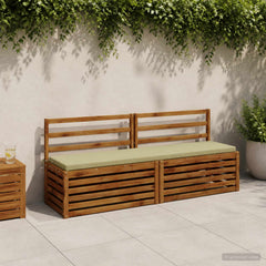 Bench Cushions SOEST 2 pcs 100% Polyester 180 x 40 x 5 cm Melange Light green