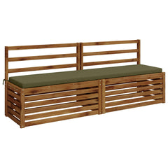 Bench Cushions SOEST 2 pcs 100% Polyester 180 x 40 x 5 cm Melange Olive green