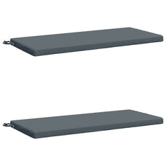 vidaXL Bench Cushions SOEST 2 pcs 100% Polyester Blue 110 x 50 x 5 cm 2