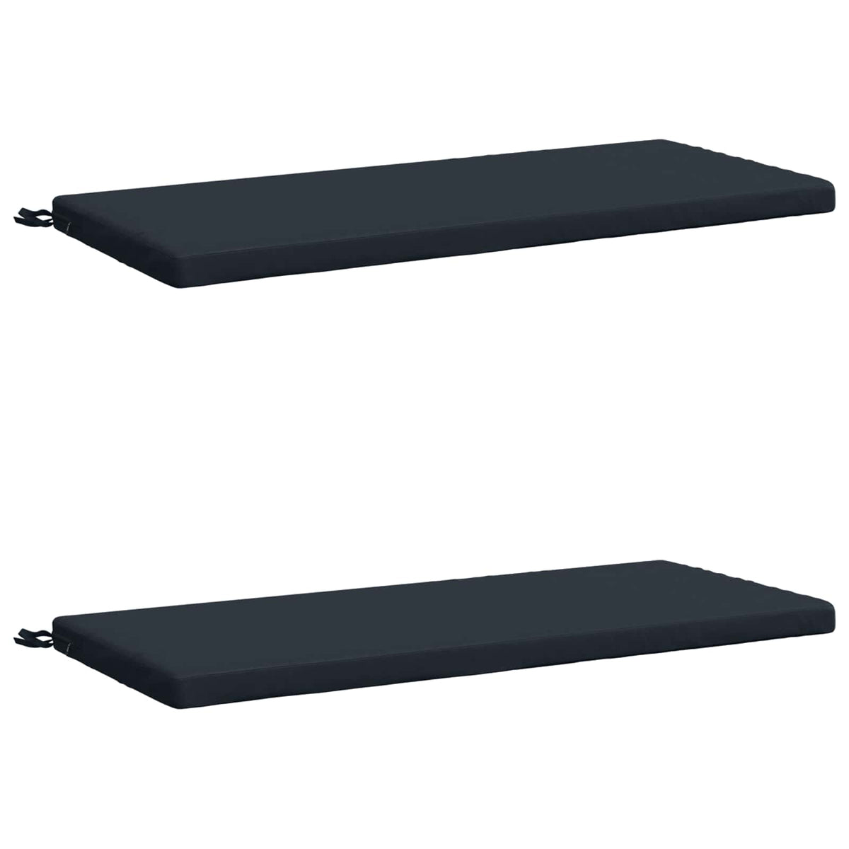 vidaXL Bench Cushions SOEST 2 pcs 100% Polyester Dark Blue 2