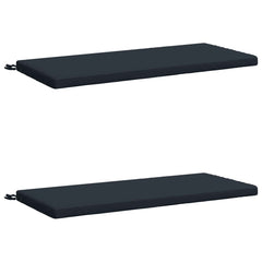 vidaXL Bench Cushions SOEST 2 pcs 100% Polyester Dark Blue 2