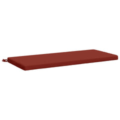 vidaXL Bench Cushions SOEST 2 pcs 100% Polyester Red 110 x 50 x 5 cm 4