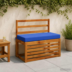 vidaXL Bench Cushions SOEST 2 pcs 100% Polyester Royal Blue 1