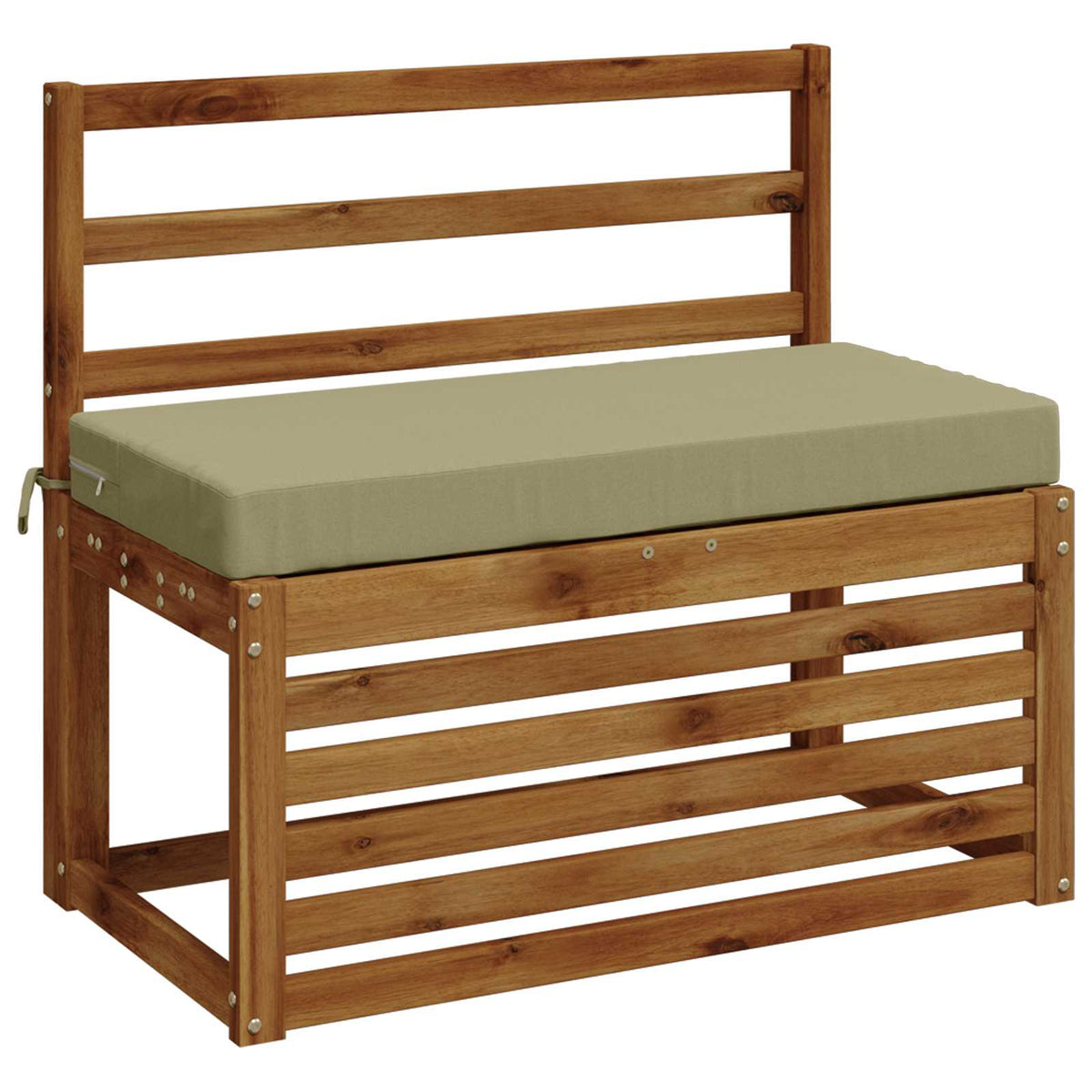vidaXL Bench Cushions SOEST 2 pcs 100% Polyester Light Green 3