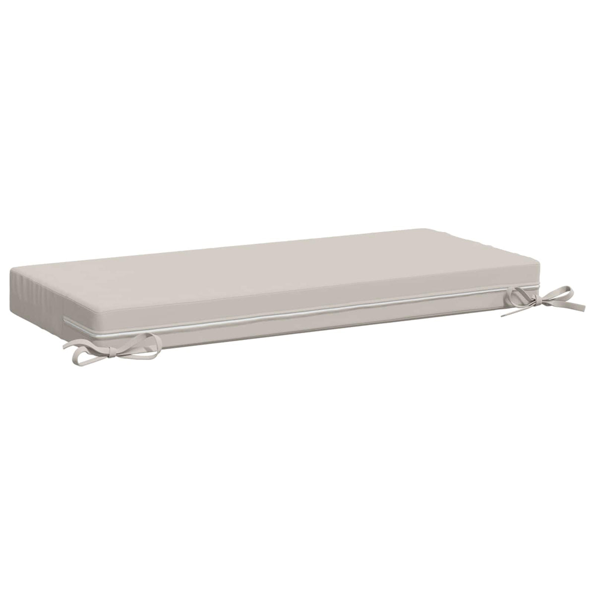 vidaXL Bench Cushions SOEST 2 pcs 100% Polyester White 80 x 40 x 8 cm 6