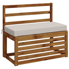 vidaXL Bench Cushions SOEST 2 pcs 100% Polyester White 80 x 40 x 8 cm 3