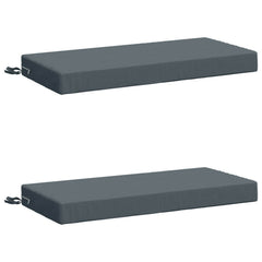vidaXL Bench Cushions SOEST 2 pcs 100% Polyester Blue 80 x 40 x 8 cm 2