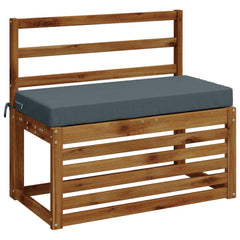 vidaXL Bench Cushions SOEST 2 pcs 100% Polyester Blue 80 x 40 x 8 cm 3