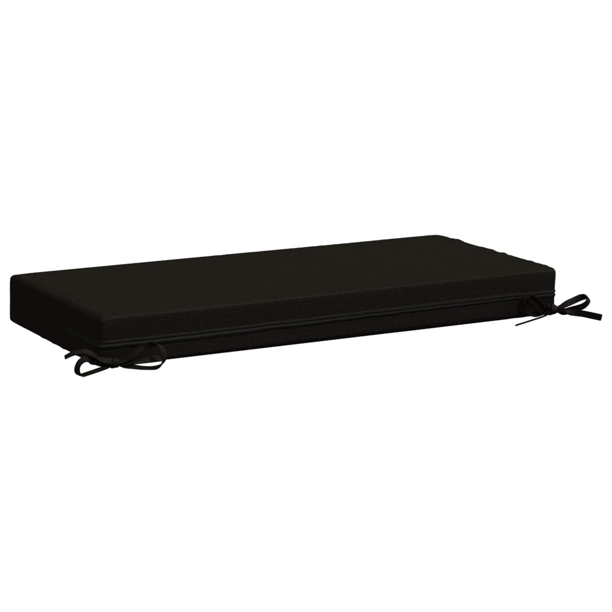 vidaXL Bench Cushions SOEST 2 pcs 100% Polyester Black 80 x 40 x 8 cm 6