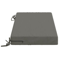 vidaXL Bench Cushions SOEST 2 pcs 100% Polyester Grey 80 x 40 x 8 cm 4