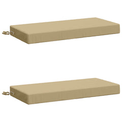 vidaXL Bench Cushions SOEST 2 pcs 100% Polyester Beige 80 x 40 x 8 cm 2