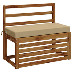 vidaXL Bench Cushions SOEST 2 pcs 100% Polyester Beige 80 x 40 x 8 cm 3