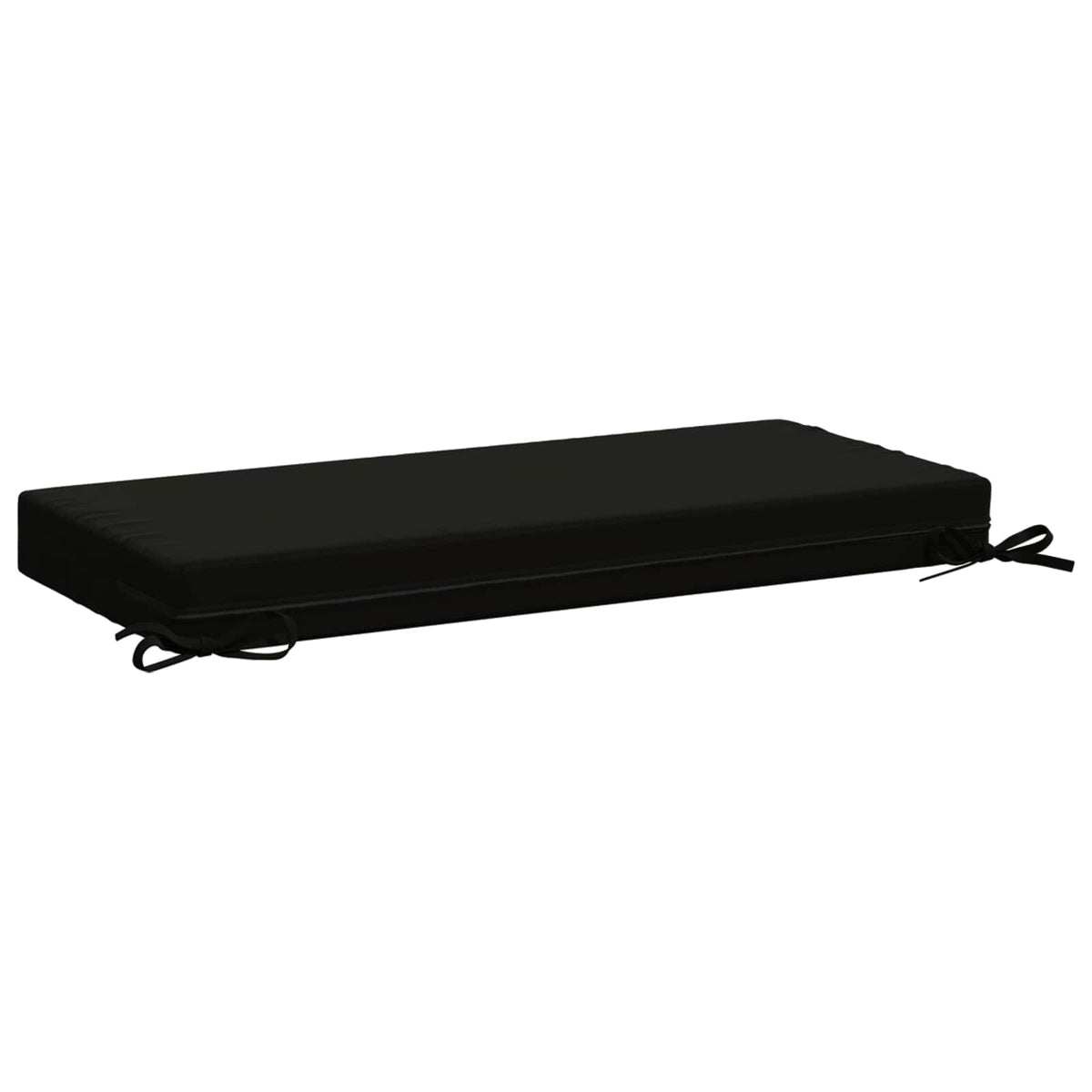 vidaXL Bench Cushions SOEST 2 pcs 100% Polyester Black 80 x 40 x 8 cm 6