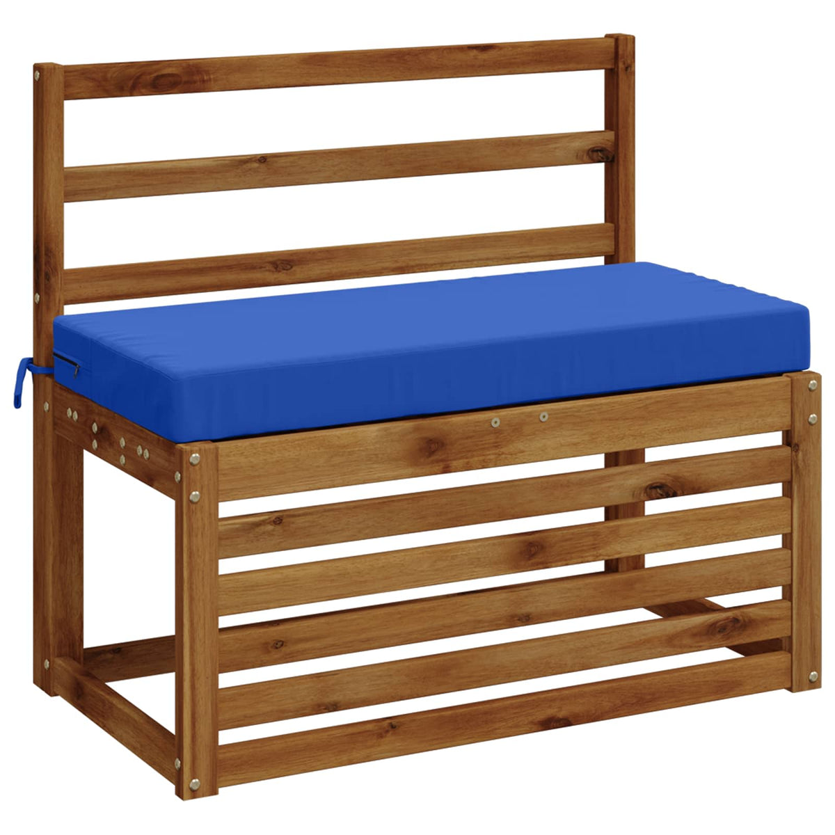 vidaXL Bench Cushions SOEST 2 pcs 100% Polyester Royal Blue 3