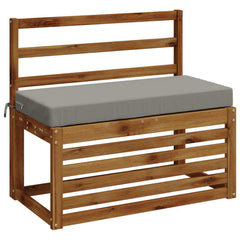 vidaXL Bench Cushions SOEST 2 pcs 100% Polyester Grey 80 x 40 x 8 cm 3