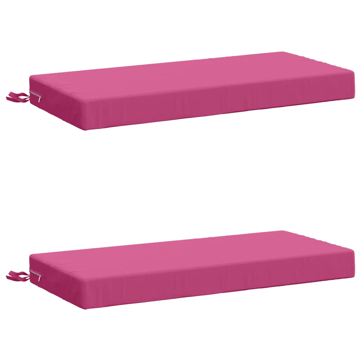vidaXL Bench Cushions SOEST 2 pcs 100% Polyester Pink 80 x 40 x 8 cm 2