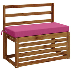 vidaXL Bench Cushions SOEST 2 pcs 100% Polyester Pink 80 x 40 x 8 cm 3