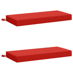 vidaXL Bench Cushions SOEST 2 pcs 100% Polyester Red 80 x 40 x 8 cm 2
