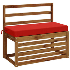 vidaXL Bench Cushions SOEST 2 pcs 100% Polyester Red 80 x 40 x 8 cm 3