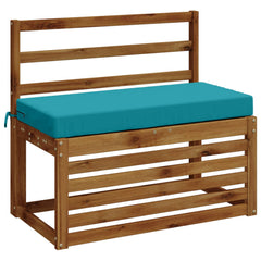 vidaXL Bench Cushions SOEST 2 pcs 100% Polyester Turquoise 3