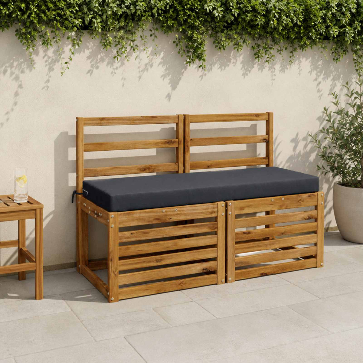 Bench Cushions SOEST Polyester Melange Dark blue