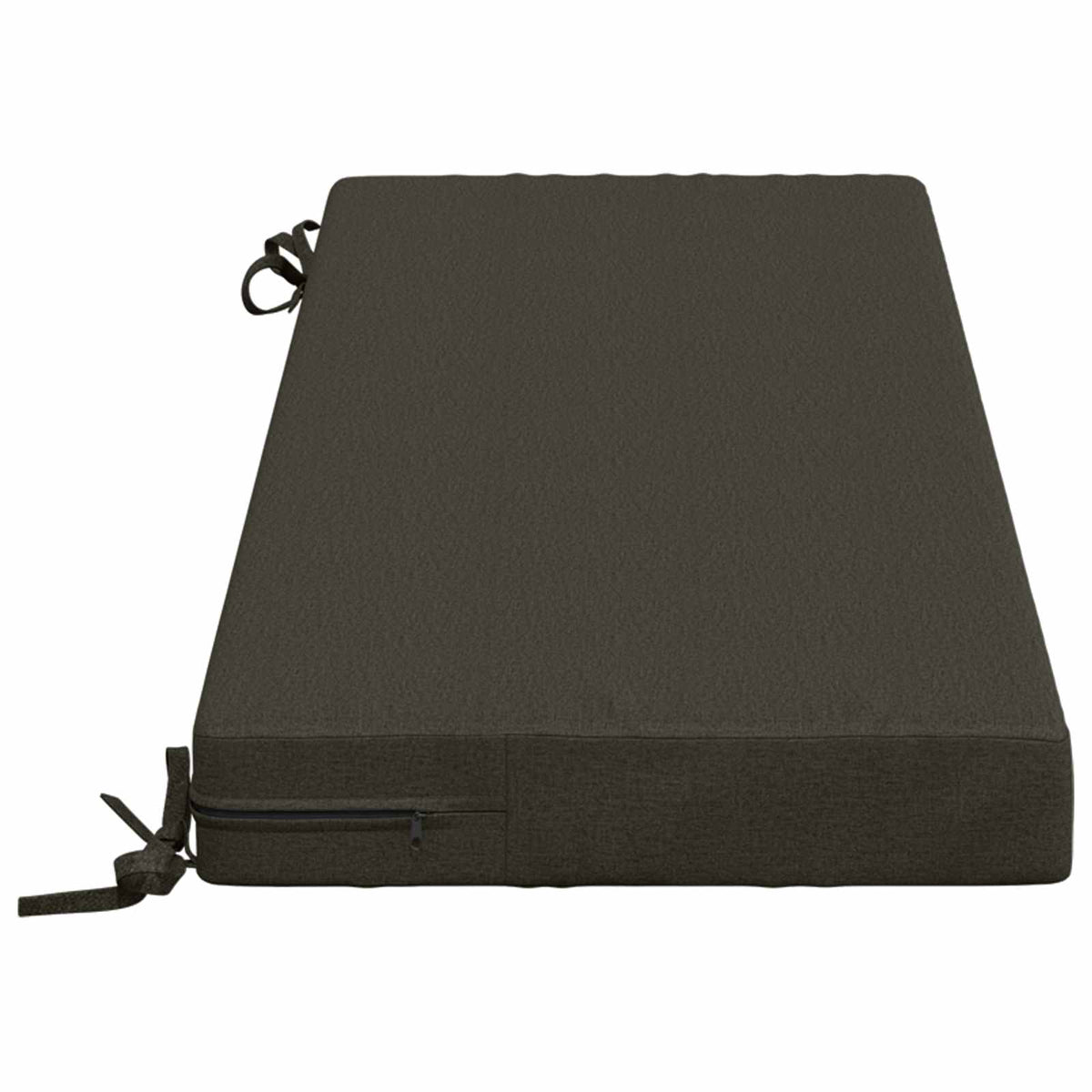Bench Cushions SOEST 2 pcs 100% Polyester 100 x 40 x 8 cm Melange Anthracite