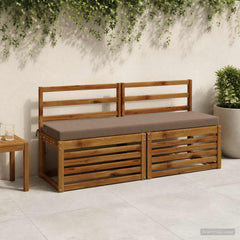 vidaXL Bench Cushion SOEST 100% Polyester Taupe 150 x 40 x 8 cm 1