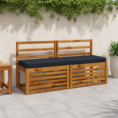 Bench Cushion SOEST 100% Polyester Melange in Dark Blue
