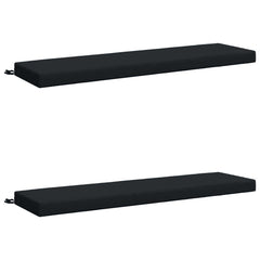 Bench Cushions SOEST 2 pcs 100% Polyester 140 x 40 x 8 cm Melange Dark blue