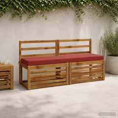 Bench Cushion SOEST 100% Polyester Melange in Red