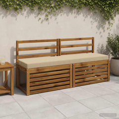 vidaXL Bench Cushion SOEST 100% Polyester Beige 160 x 40 x 8 cm 1