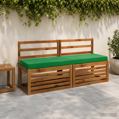 vidaXL Bench Cushion SOEST 100% Polyester Green 160 x 40 x 8 cm 1