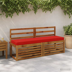 vidaXL Bench Cushion SOEST 100% Polyester Red 160 x 40 x 8 cm 1