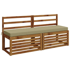 vidaXL Bench Cushion SOEST 100% Polyester Light Green 160 x 40 x 8 cm 3