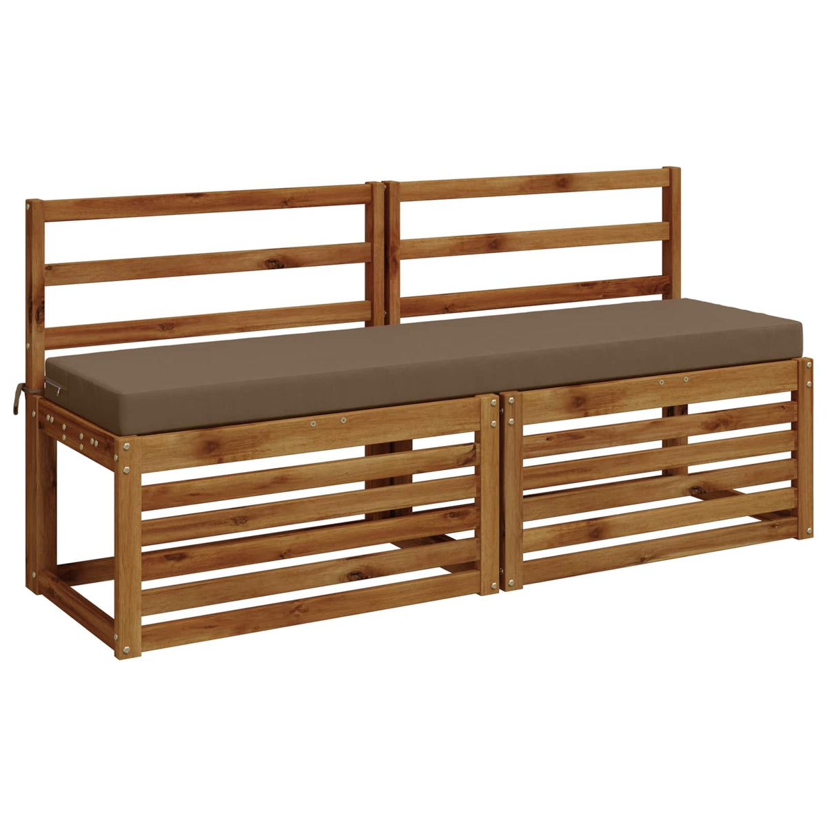 vidaXL Bench Cushion SOEST 100% Polyester Taupe 160 x 40 x 8 cm 3